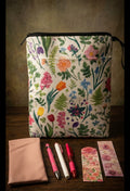 Floral Book Pouch & Pen Set