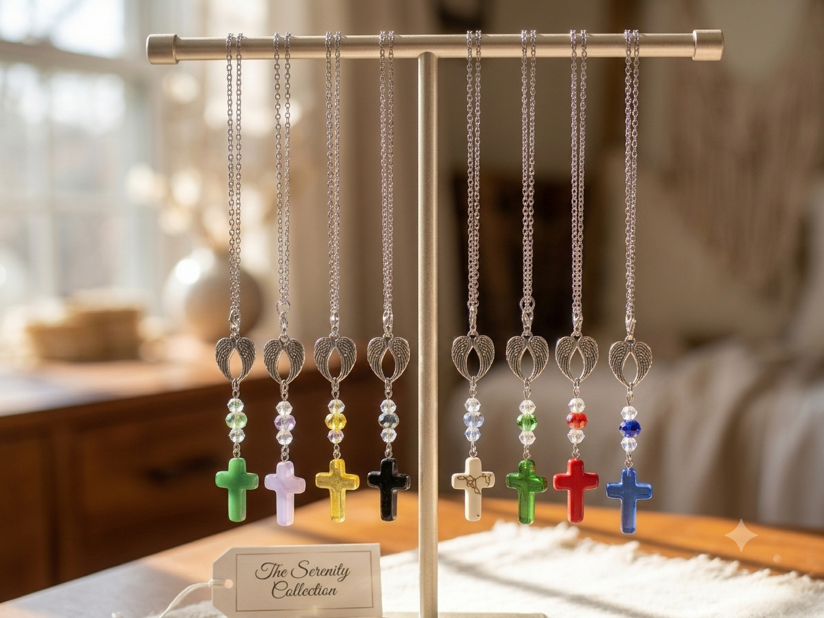 Wings of Faith Car Charm — The Serenity Collection