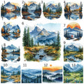 Mountain Scene Designs #1-#13
