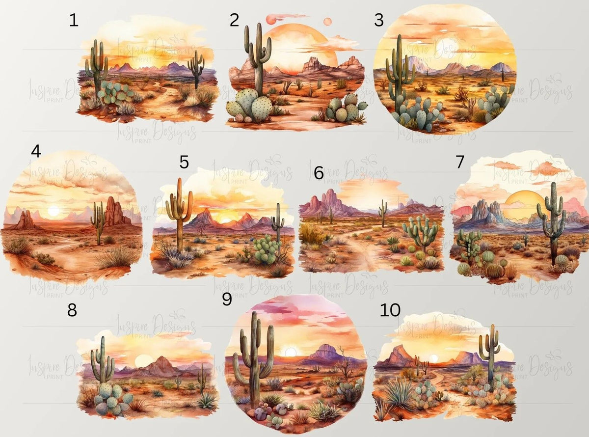 Desert Scene Designs #1-#10