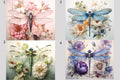 Dragonfly Floral Designs #1-#4