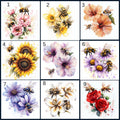 Bees & Floral Designs #1-#9