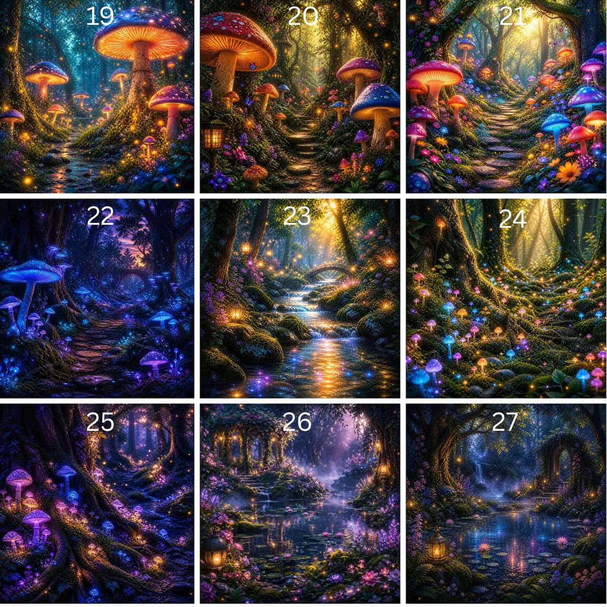 Enchanted Forest Designs #19-#27
