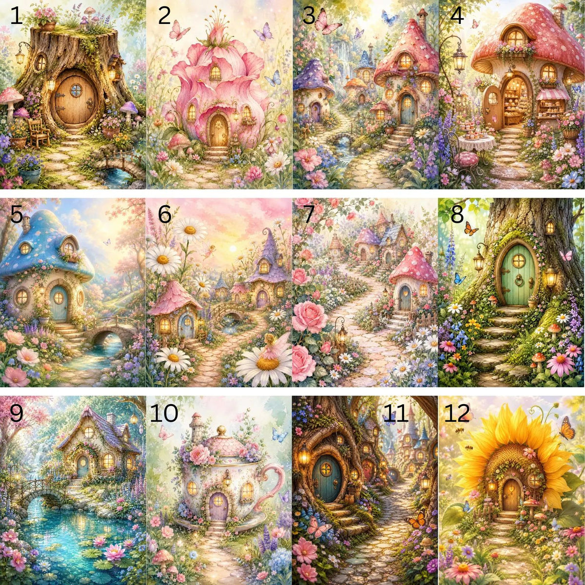 Fairyland Cottage Designs #1-#12