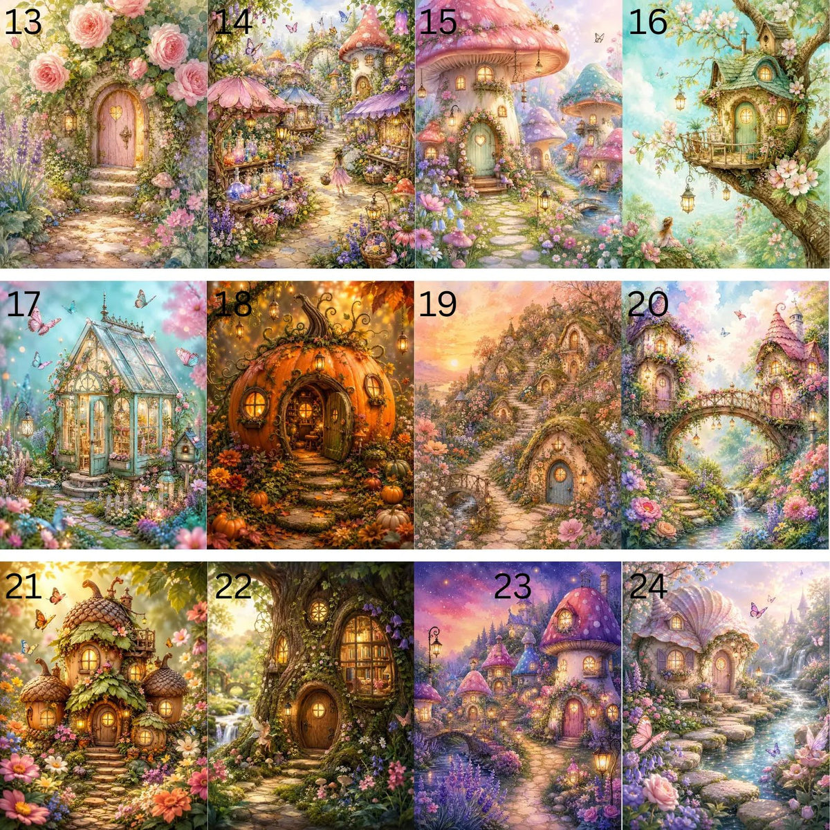 Fairyland Cottage Designs #13-#24