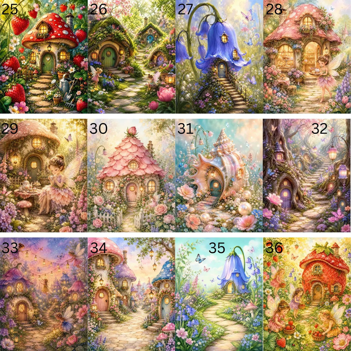 Fairyland Cottage Designs #25-#36