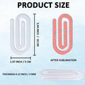 Jumbo Acrylic Paperclip Bookmark