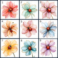 Ladybug Floral Designs #1-#9