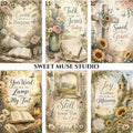 Vintage Christian sublimation designs 1-9