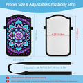 Sublimation phone crossbody bag with adjustable strap and custom design example